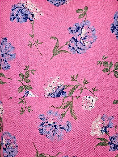 HELGA MAY_JUNGLE DRESS LINEN PETALS OF BLUE BERRY PINK _ JUNGLE DRESS LINEN PETALS OF BLUE BERRY PINK _ Ebony Boutique NZ