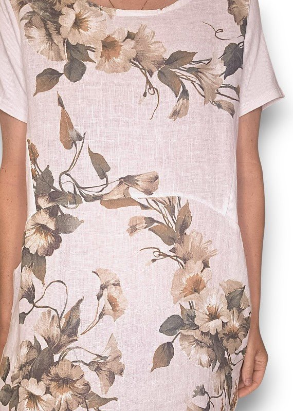 HELGA MAY_JUNGLE DRESS LINEN TRUMPET WHITE _ JUNGLE DRESS LINEN TRUMPET WHITE _ Ebony Boutique NZ