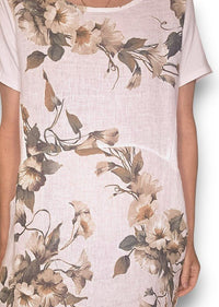 HELGA MAY_JUNGLE DRESS LINEN TRUMPET WHITE _ JUNGLE DRESS LINEN TRUMPET WHITE _ Ebony Boutique NZ