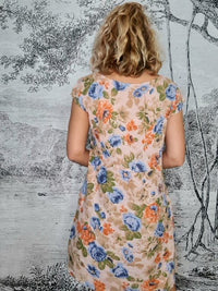 KENNEDY DRESS LINEN PICNIC ROSE PINK_by_HELGA MAY_women's_in_New Zealand_ HELGA MAY_KENNEDY DRESS LINEN PICNIC ROSE PINK _ KENNEDY DRESS LINEN PICNIC ROSE PINK _ Ebony Boutique NZ _