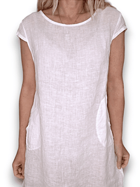 KENNEDY DRESS LINEN WHITE_by_HELGA MAY_women's_in_New Zealand_ HELGA MAY_KENNEDY DRESS LINEN WHITE _ KENNEDY DRESS LINEN WHITE _ Ebony Boutique NZ _