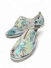 LEATHER VERA SHOES LINEN SHIMMER - ORIENT WHITE_by_HELGA MAY_women's_in_New Zealand_ HELGA MAY_LEATHER VERA SHOES LINEN SHIMMER - ORIENT WHITE _ LEATHER VERA SHOES LINEN SHIMMER - ORIENT WHITE _ Ebony Boutique NZ _