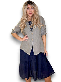 LINEN BLAZER JACKET MOCHA_by_HELGA MAY_women's_in_New Zealand_ HELGA MAY_LINEN BLAZER JACKET MOCHA _ LINEN BLAZER JACKET MOCHA _ Ebony Boutique NZ _