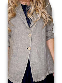 LINEN BLAZER JACKET MOCHA_by_HELGA MAY_women's_in_New Zealand_ HELGA MAY_LINEN BLAZER JACKET MOCHA _ LINEN BLAZER JACKET MOCHA _ Ebony Boutique NZ _