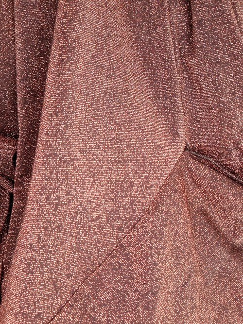 HELGA MAY_OVERLAY TOP LINEN TWINKLE DARK BRONZE _ OVERLAY TOP LINEN TWINKLE DARK BRONZE _ Ebony Boutique NZ