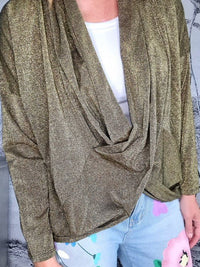 HELGA MAY_OVERLAY TOP LINEN TWINKLE DARK GOLD _ OVERLAY TOP LINEN TWINKLE DARK GOLD _ Ebony Boutique NZ