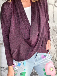 HELGA MAY_OVERLAY TOP LINEN TWINKLE PURPLE _ OVERLAY TOP LINEN TWINKLE PURPLE _ Ebony Boutique NZ