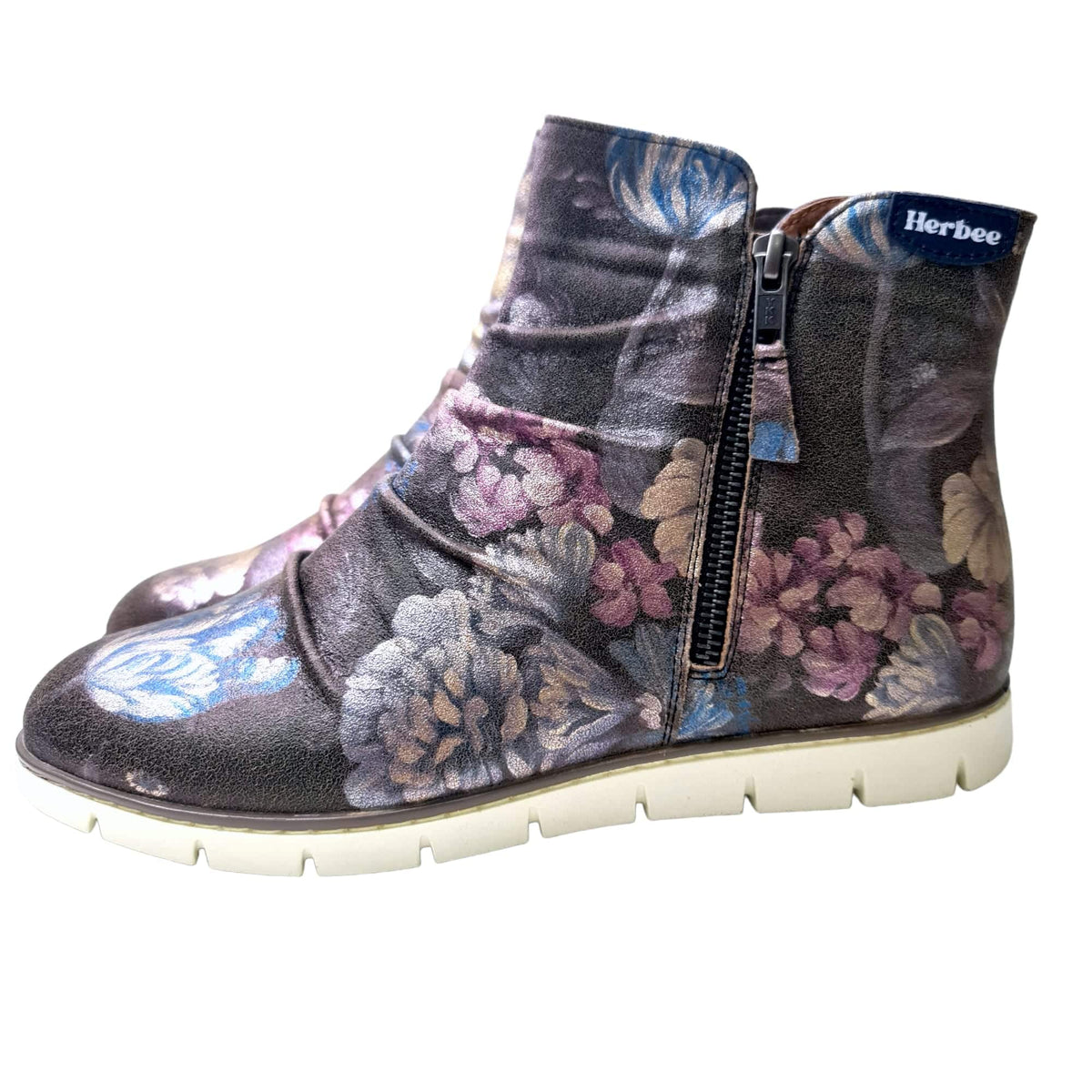 HELGA MAY_POTTER BOOTS MULTI NAVY ROSE _ POTTER BOOTS MULTI NAVY ROSE _ Ebony Boutique NZ