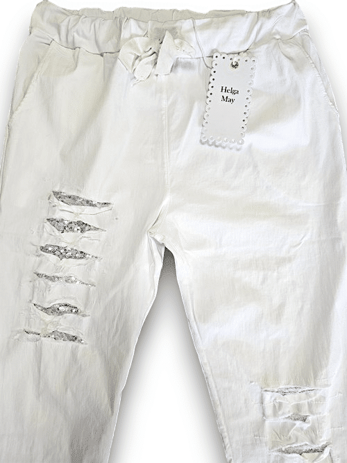 RIPPED PANTS LINEN WHITE_by_HELGA MAY_women's_in_New Zealand_ HELGA MAY_RIPPED PANTS LINEN WHITE _ RIPPED PANTS LINEN WHITE _ Ebony Boutique NZ _