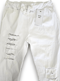 RIPPED PANTS LINEN WHITE_by_HELGA MAY_women's_in_New Zealand_ HELGA MAY_RIPPED PANTS LINEN WHITE _ RIPPED PANTS LINEN WHITE _ Ebony Boutique NZ _