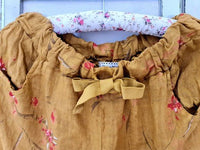 HELGA MAY_SEQUIN STAR PANTS LINEN AIKA ROSE MUSTARD _ SEQUIN STAR PANTS LINEN AIKA ROSE MUSTARD _ Ebony Boutique NZ