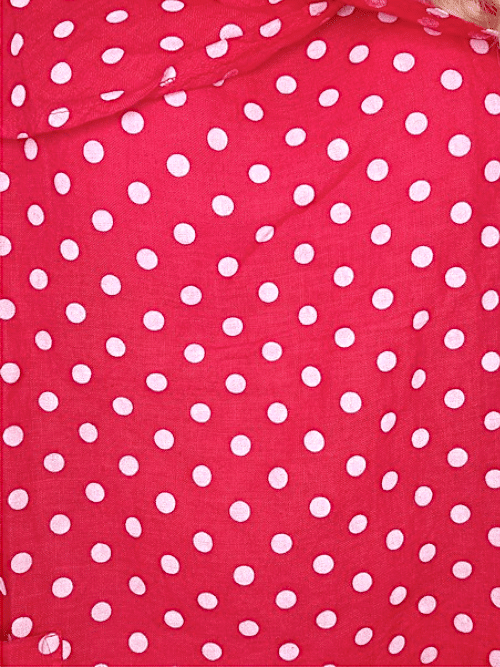 HELGA MAY_SPLIT COLLAR MOKU TOP LINEN POLKA DOT RED _ SPLIT COLLAR MOKU TOP LINEN POLKA DOT RED _ Ebony Boutique NZ