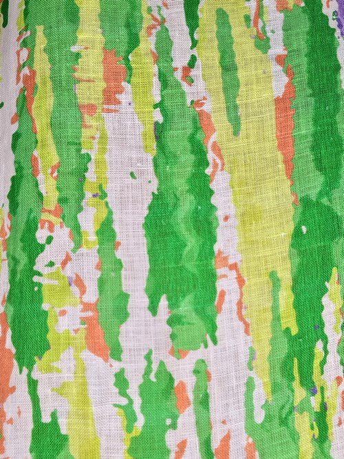 HELGA MAY_TIFFANY DRESS LINEN RAINBOW LIME _ TIFFANY DRESS LINEN RAINBOW LIME _ Ebony Boutique NZ