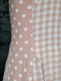 HELGA MAY_VISCOSE/COTTON KENNEDY DRESS CHECK POLKA PINK _ VISCOSE/COTTON KENNEDY DRESS CHECK POLKA PINK _ Ebony Boutique NZ