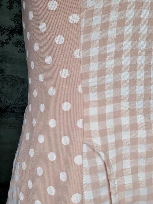 HELGA MAY_VISCOSE/COTTON KENNEDY DRESS CHECK POLKA PINK _ VISCOSE/COTTON KENNEDY DRESS CHECK POLKA PINK _ Ebony Boutique NZ