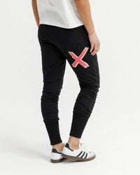 ALPINE APARTMENT PANTS BLACK WITH CORAL X_by_HOME LEE_women's_in_New Zealand_ ALPINE APARTMENT PANTS BLACK WITH CORAL X _