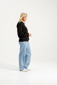 HOME - LEE_ALPINE ELLIOT HOODIE BLACK WITH GOLD _ ALPINE ELLIOT HOODIE BLACK WITH GOLD _ Ebony Boutique NZ