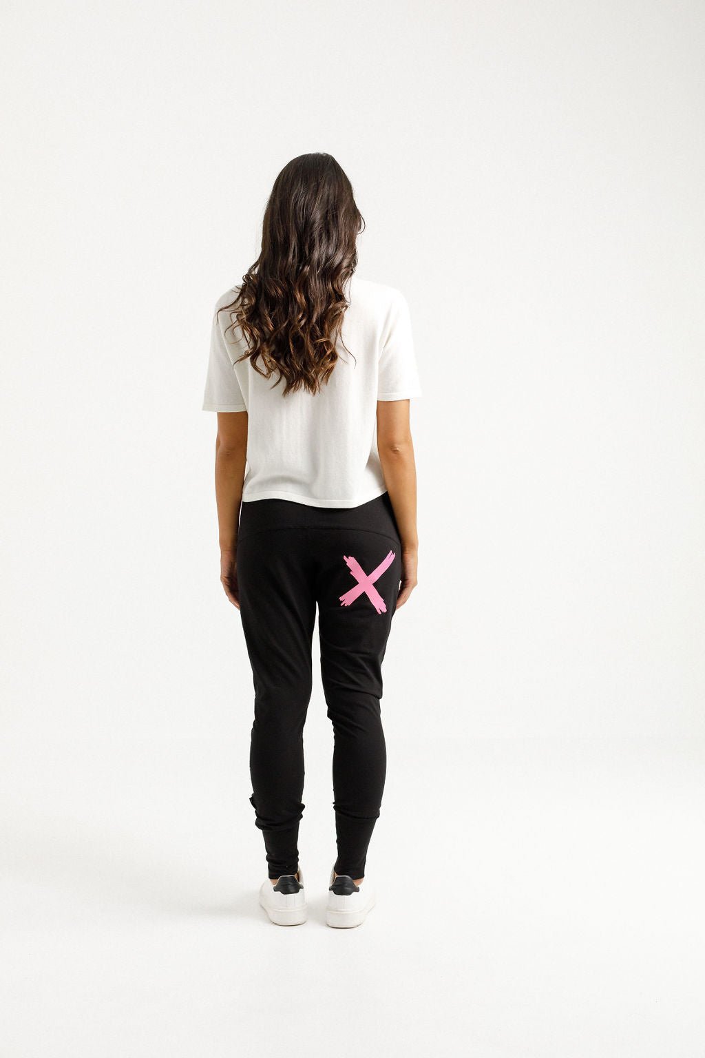 HOME LEE_APARTMENT PANTS BLACK WITH CANDY PINK X _ APARTMENT PANTS BLACK WITH CANDY PINK X _ Ebony Boutique NZ