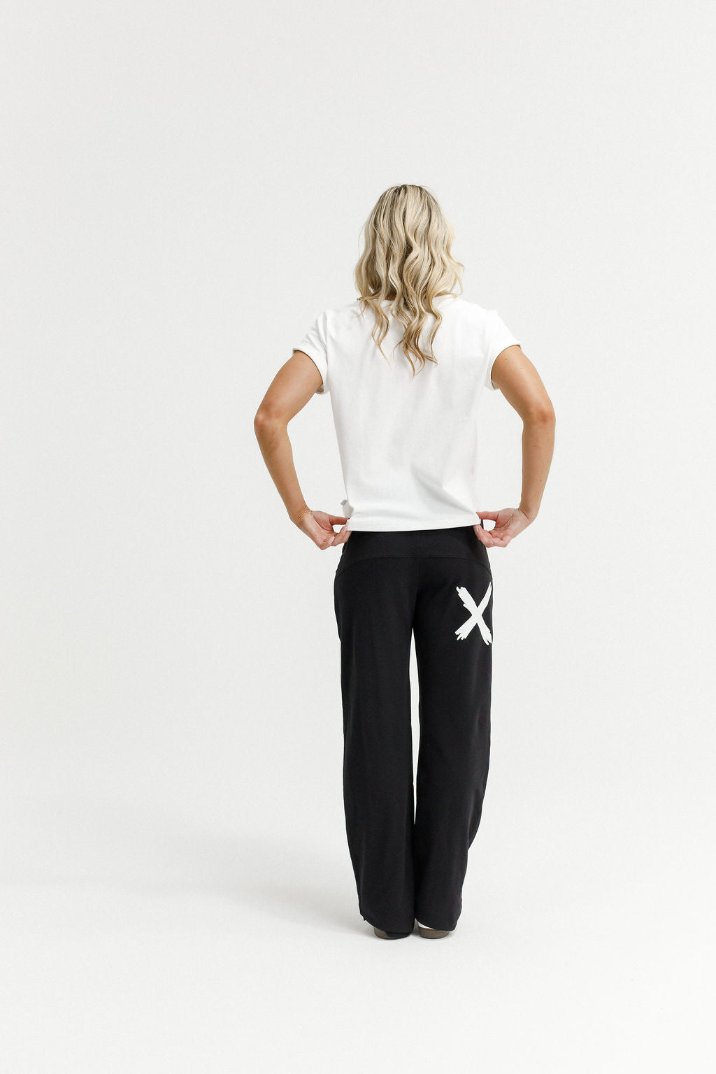 HOME - LEE_AVENUE PANTS BLACK WITH WHITE X _ AVENUE PANTS BLACK WITH WHITE X _ Ebony Boutique NZ