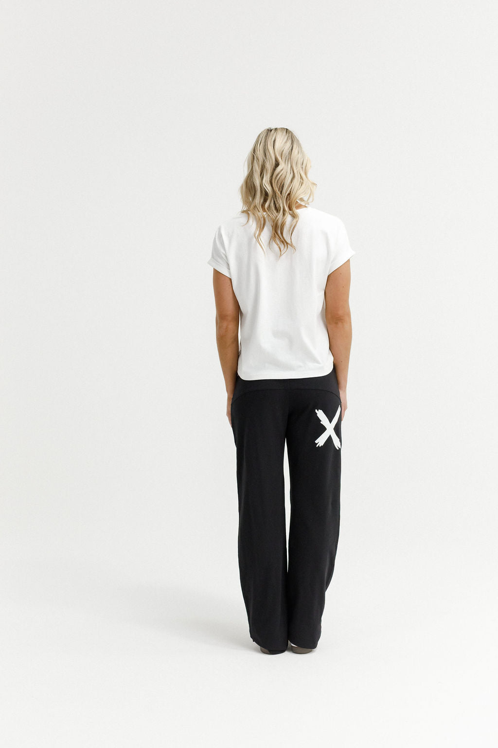 HOME - LEE_AVENUE PANTS BLACK WITH WHITE X _ AVENUE PANTS BLACK WITH WHITE X _ Ebony Boutique NZ