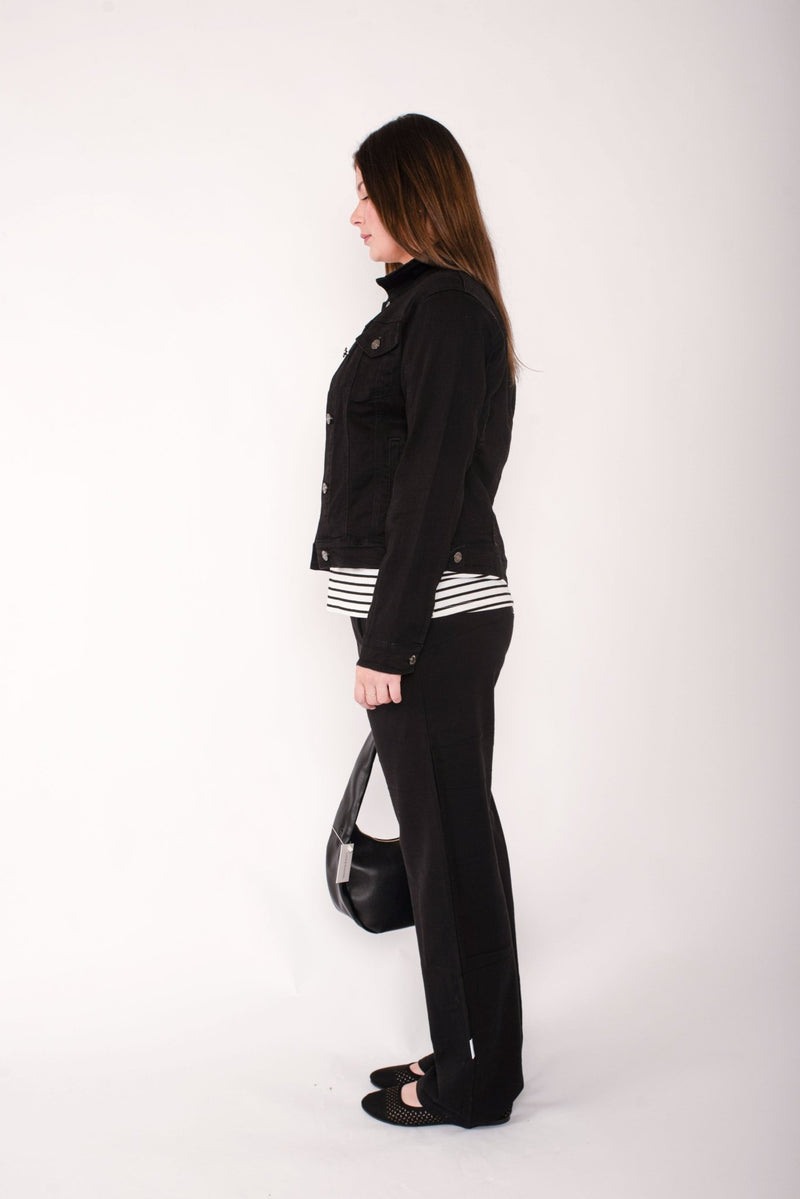 HOME - LEE_AVENUE PANTS BLACK WITH WHITE X _ AVENUE PANTS BLACK WITH WHITE X _ Ebony Boutique NZ