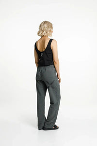 HOME LEE_AVENUE PANTS CHARCOAL WITH MATTE BLACK X _ AVENUE PANTS CHARCOAL WITH MATTE BLACK X _ Ebony Boutique NZ