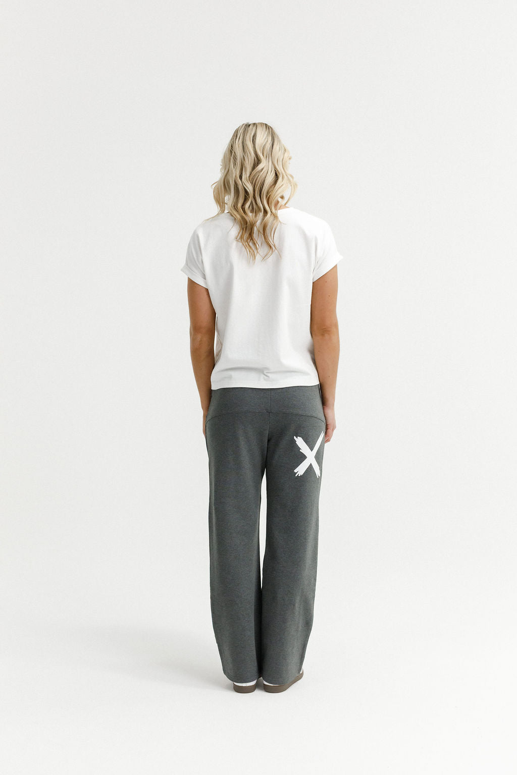 HOME LEE_AVENUE PANTS CHARCOAL WITH WHITE X _ AVENUE PANTS CHARCOAL WITH WHITE X _ Ebony Boutique NZ