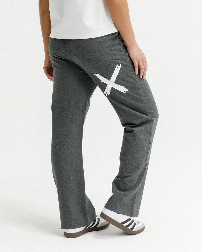 HOME LEE_AVENUE PANTS CHARCOAL WITH WHITE X _ AVENUE PANTS CHARCOAL WITH WHITE X _ Ebony Boutique NZ
