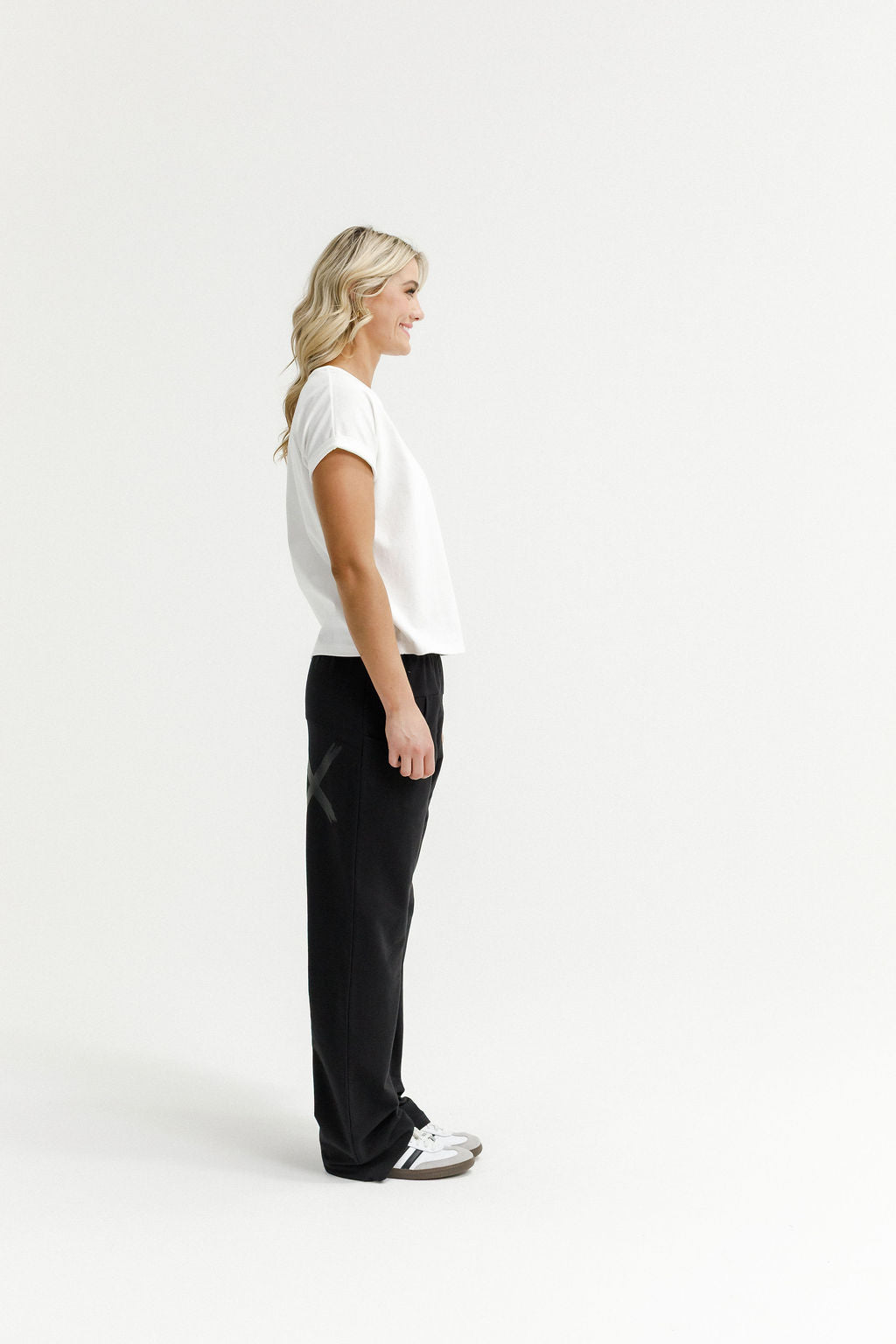 HOME - LEE_AVENUE PANTS WITH MATTE BLACK PRINT _ AVENUE PANTS WITH MATTE BLACK PRINT _ Ebony Boutique NZ