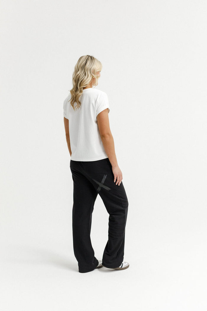 HOME - LEE_AVENUE PANTS WITH MATTE BLACK PRINT _ AVENUE PANTS WITH MATTE BLACK PRINT _ Ebony Boutique NZ