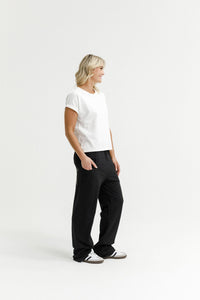 HOME - LEE_AVENUE PANTS WITH MATTE BLACK PRINT _ AVENUE PANTS WITH MATTE BLACK PRINT _ Ebony Boutique NZ