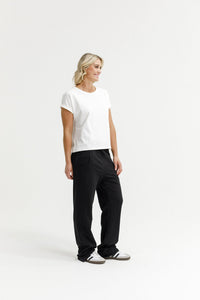 HOME - LEE_AVENUE PANTS WITH MATTE BLACK PRINT _ AVENUE PANTS WITH MATTE BLACK PRINT _ Ebony Boutique NZ