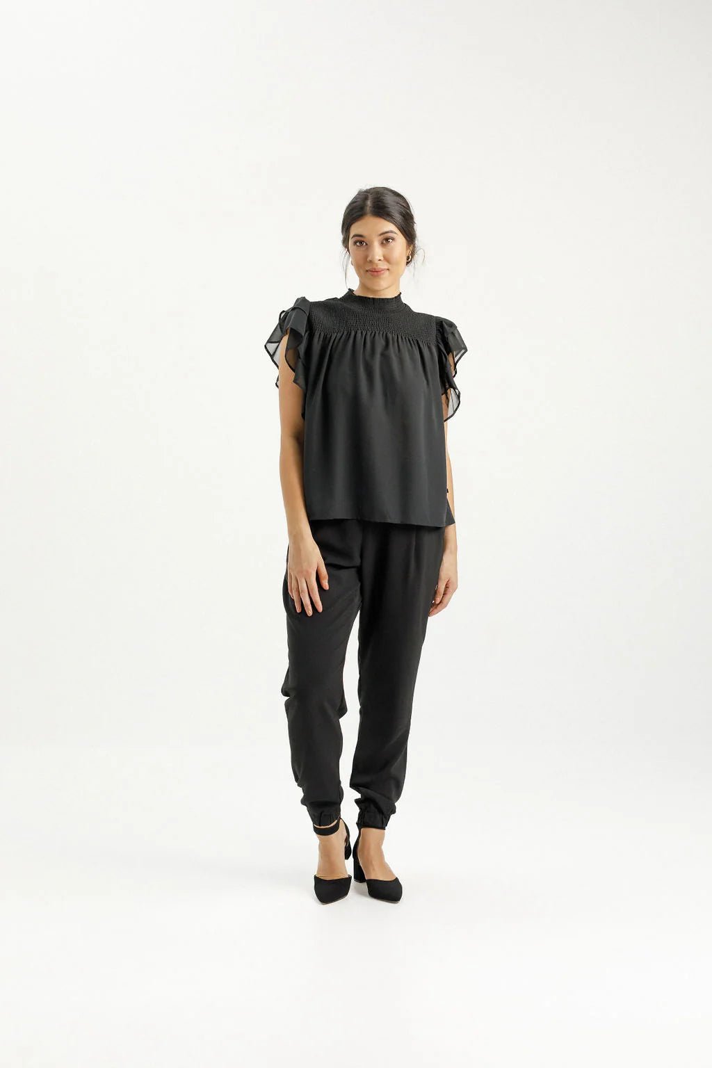 HOME - LEE_CHARLIE TOP BLACK _ CHARLIE TOP BLACK _ Ebony Boutique NZ