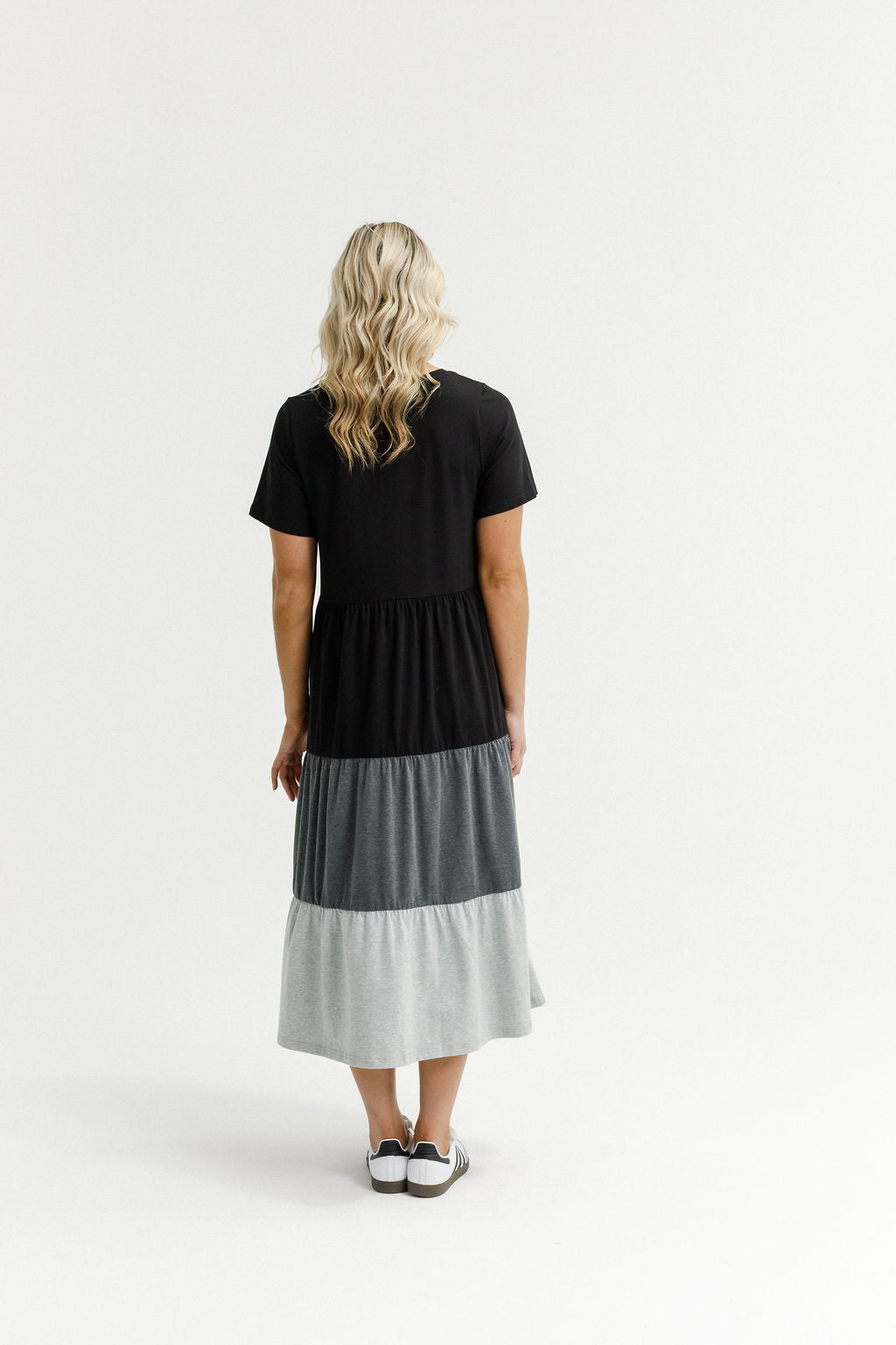 HOME - LEE_KENDALL DRESS BLACK/CHARCOAL/GREY _ KENDALL DRESS BLACK/CHARCOAL/GREY _ Ebony Boutique NZ