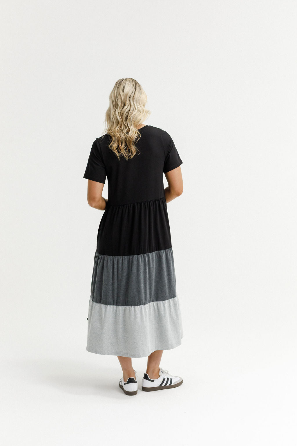 HOME - LEE_KENDALL DRESS BLACK/CHARCOAL/GREY _ KENDALL DRESS BLACK/CHARCOAL/GREY _ Ebony Boutique NZ