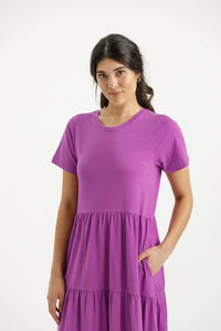 HOME LEE_KENDALL DRESS SHORT SLEEVE ORCHID _ KENDALL DRESS SHORT SLEEVE ORCHID _ Ebony Boutique NZ