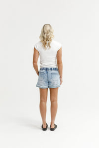 HOME - LEE_LAGOON DENIM CUT OFFS SNOW WASH _ LAGOON DENIM CUT OFFS SNOW WASH _ Ebony Boutique NZ