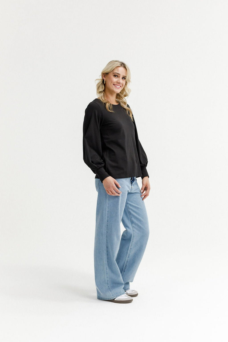 HOME - LEE_LAYLAH TOP BLACK _ LAYLAH TOP BLACK _ Ebony Boutique NZ