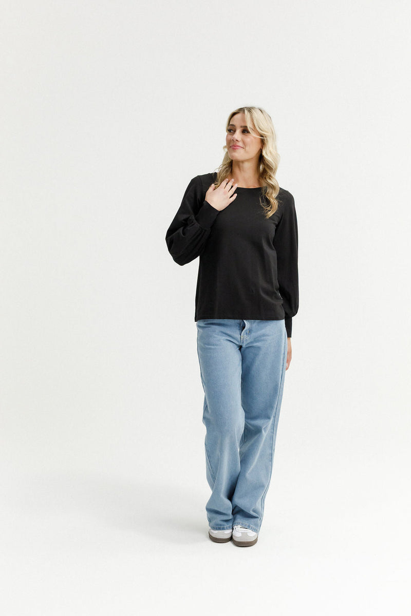 HOME - LEE_LAYLAH TOP BLACK _ LAYLAH TOP BLACK _ Ebony Boutique NZ