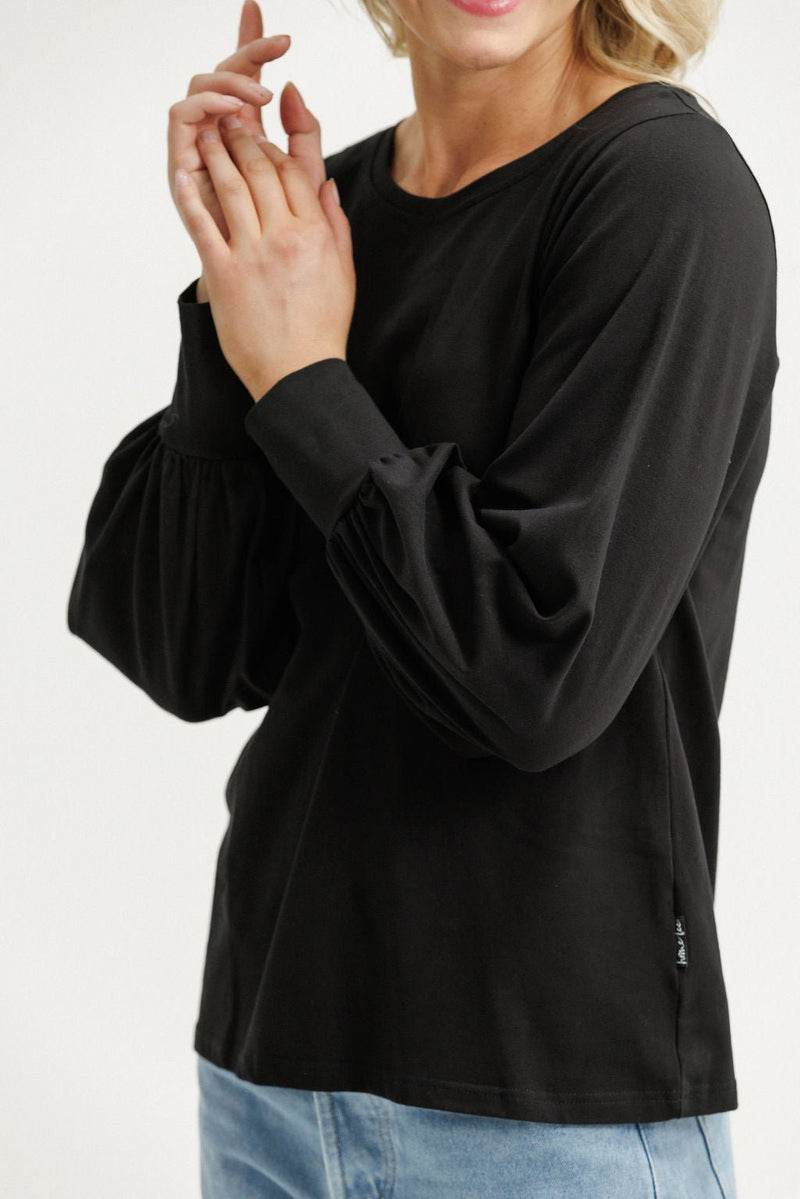 HOME - LEE_LAYLAH TOP BLACK _ LAYLAH TOP BLACK _ Ebony Boutique NZ