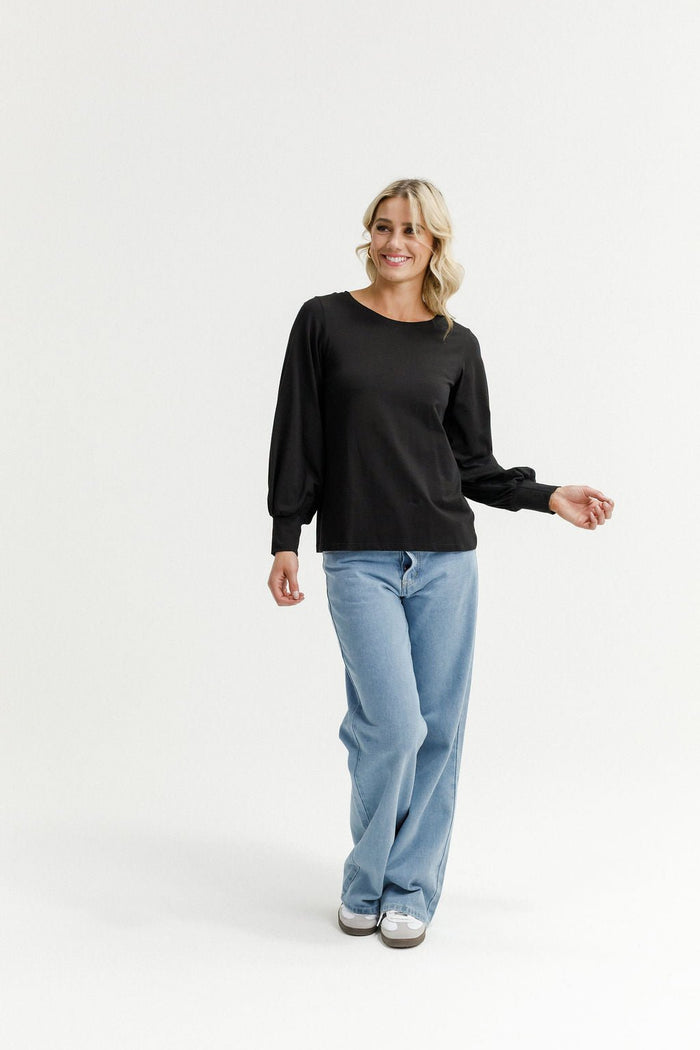 HOME - LEE_LAYLAH TOP BLACK _ LAYLAH TOP BLACK _ Ebony Boutique NZ