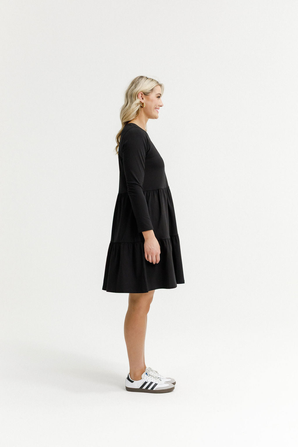 HOME - LEE_LONG SLEEVE KYLIE DRESS - BLACK _ LONG SLEEVE KYLIE DRESS - BLACK _ Ebony Boutique NZ