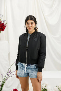 HOME LEE_WYLD BOMBER JACKET BLACK _ WYLD BOMBER JACKET BLACK _ Ebony Boutique NZ