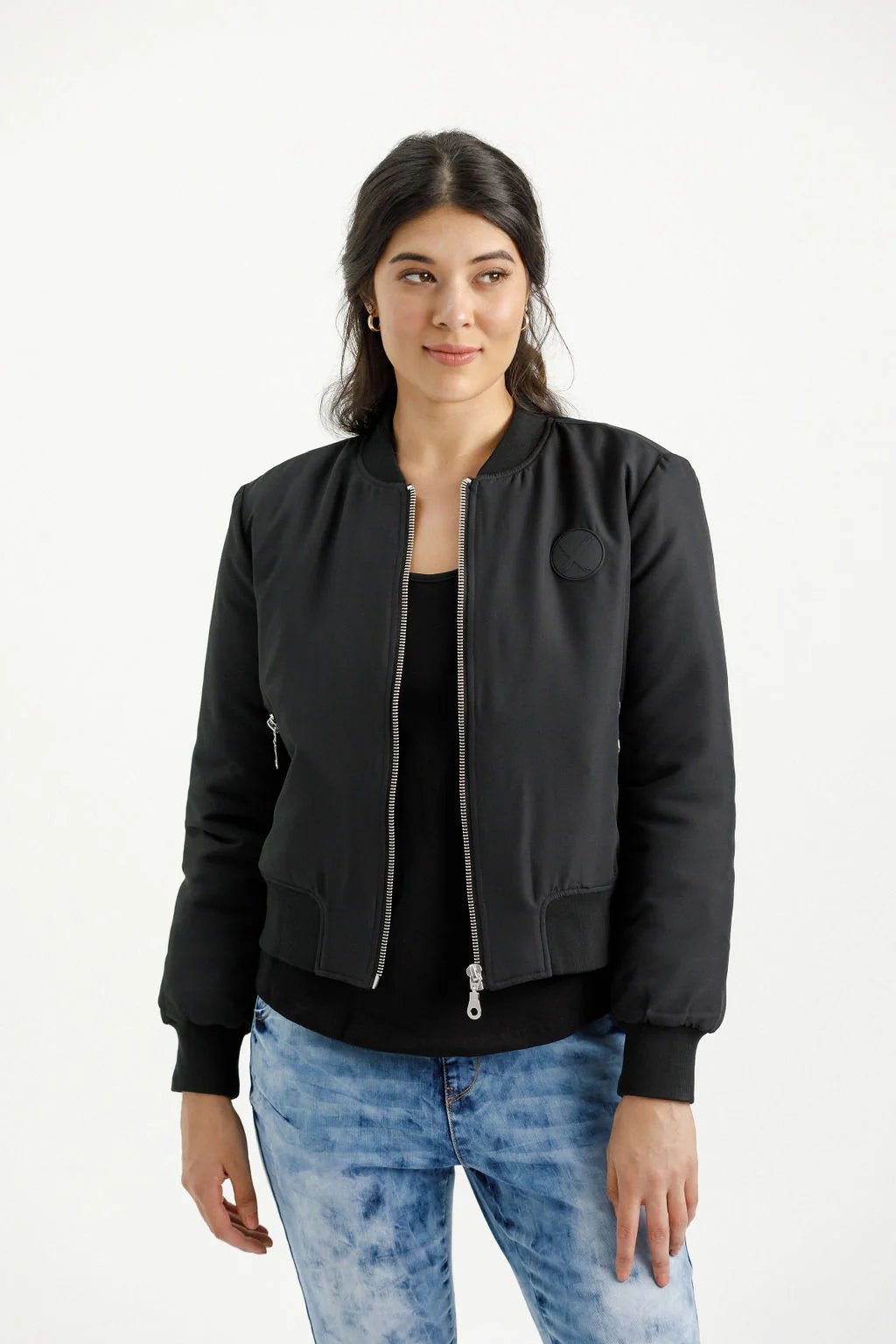 HOME LEE_WYLD BOMBER JACKET BLACK _ WYLD BOMBER JACKET BLACK _ Ebony Boutique NZ