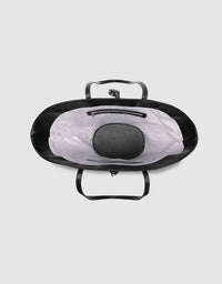 MALTA TOTE BAG RAFFIA / BLACK