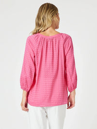 MYKONOS CHECK SHIRT PEONY