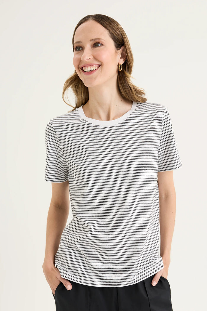 RIDGE TEE WHITE/BLACK