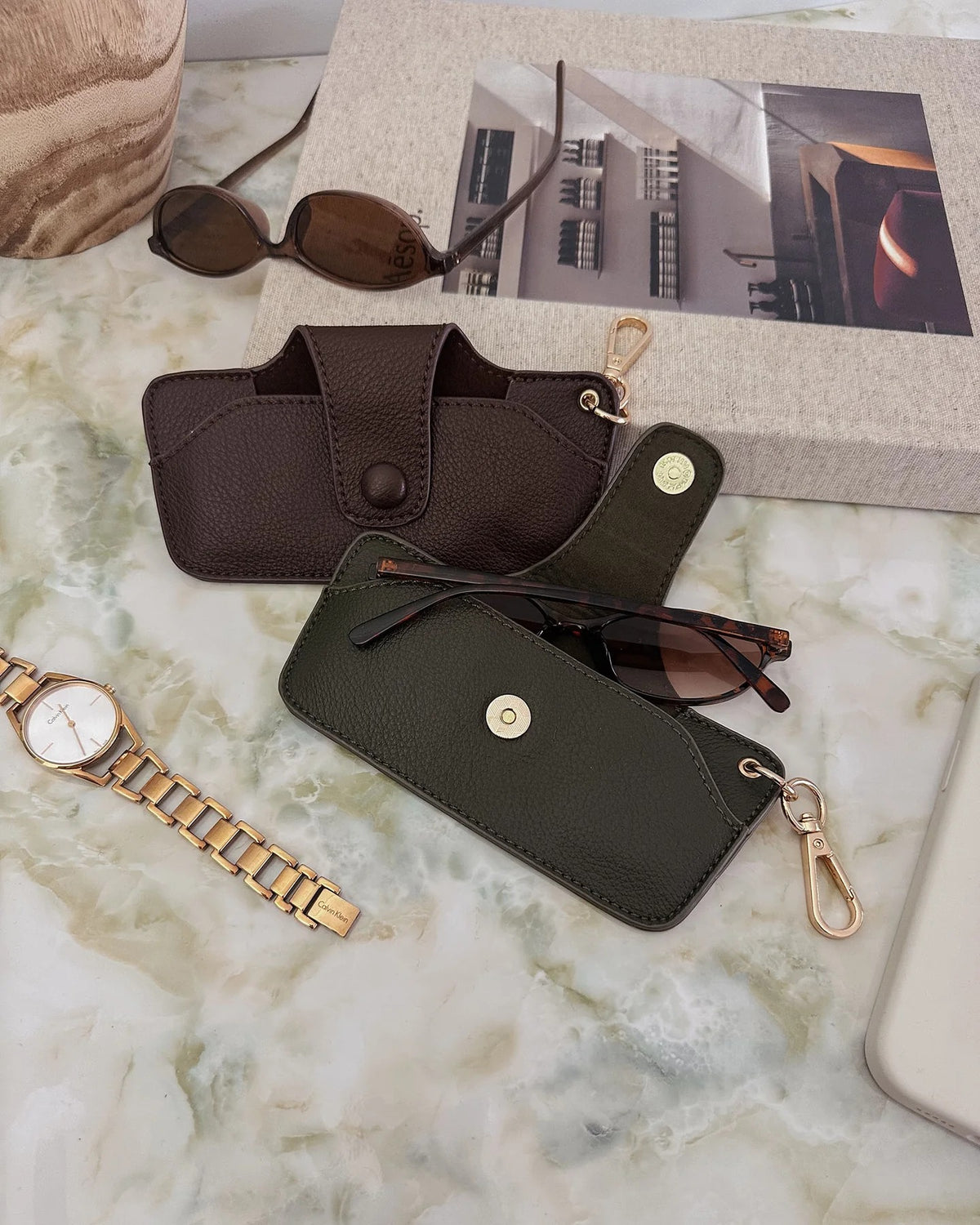 SKITTLE SUNGLASSES CASE OLIVE