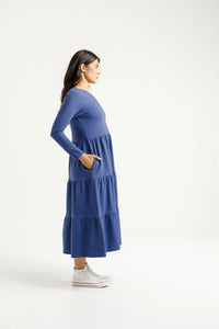 LONG SLEEVE KENDALL DRESS HYACINTH