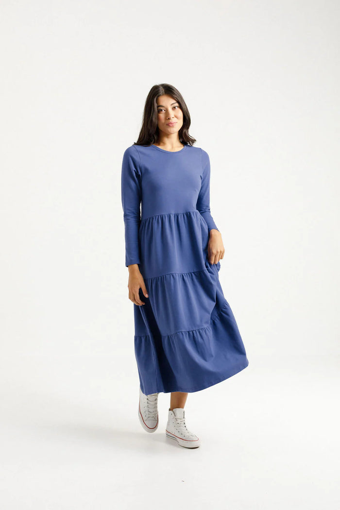 LONG SLEEVE KENDALL DRESS HYACINTH